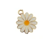 Zinc alloy small chrysanthemum pendants, DIY keychains, pendants, accessories, earrings, pendants are in stock and available for wholesale Item Picture